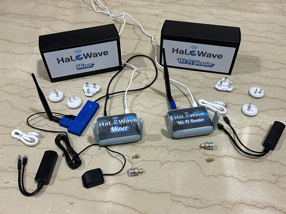 Bundle 1 HaLoWave Miner + 1 WiFi Router - 4th Founder Sale