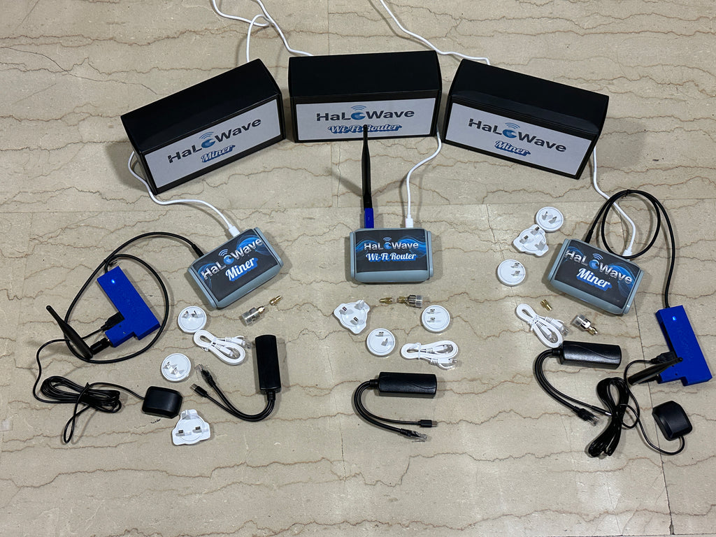 Bundle 2 HaLoWave Miner + 1 WiFi Router - 4th Founder Sale